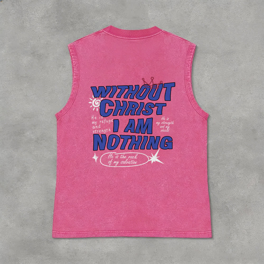 Christianartworkshop Ohne Christus bin ich nichts Unisex-Tanktop - image 22