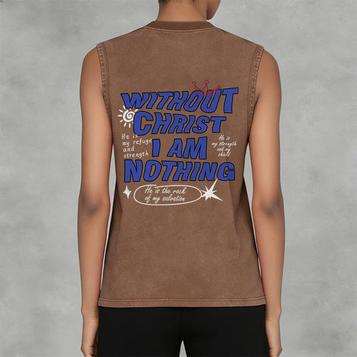 Christianartworkshop Ohne Christus bin ich nichts Unisex-Tanktop - image 31