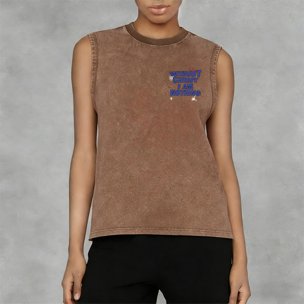 Christianartworkshop Ohne Christus bin ich nichts Unisex-Tanktop - image 32