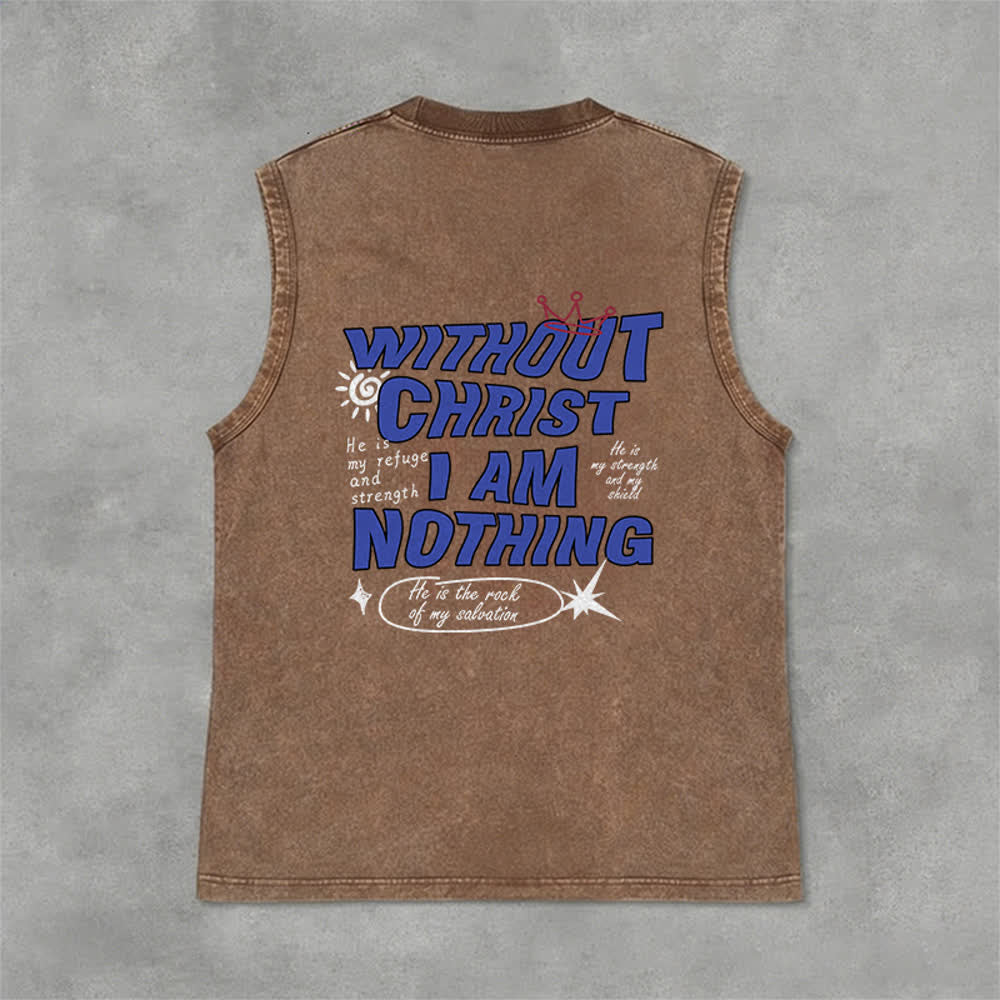 Christianartworkshop Ohne Christus bin ich nichts Unisex-Tanktop - image 33