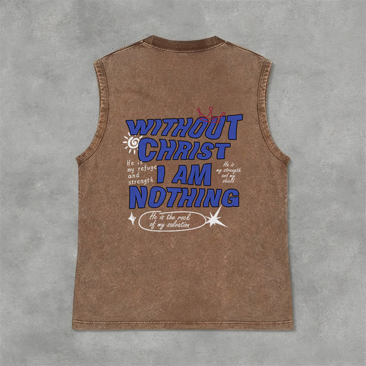 Christianartworkshop Ohne Christus bin ich nichts Unisex-Tanktop - image 33