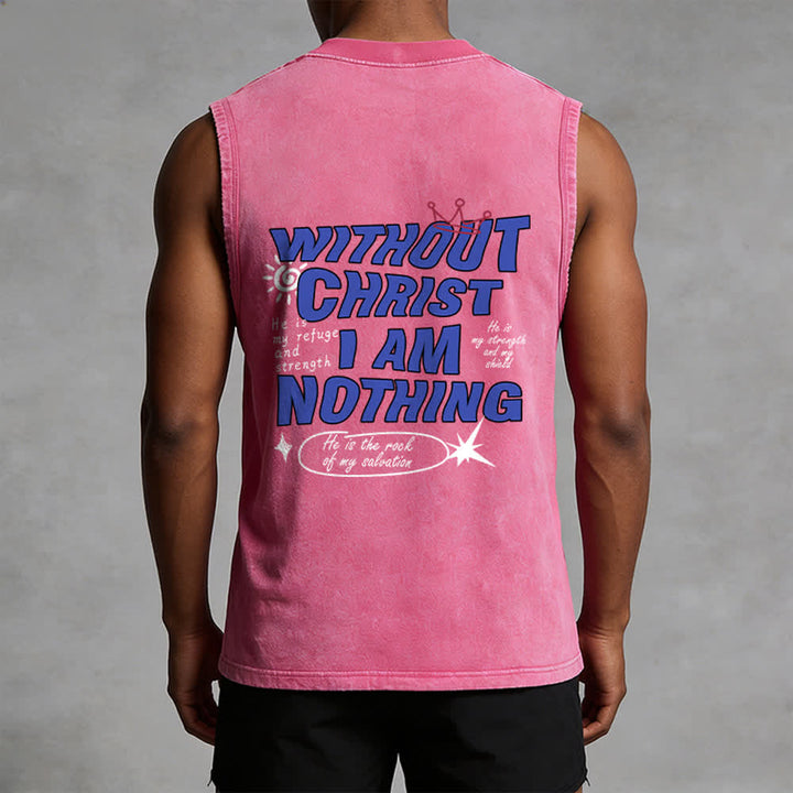 Christianartworkshop Ohne Christus bin ich nichts Unisex-Tanktop - image 24