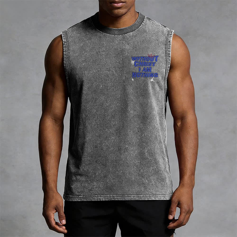 Christianartworkshop Ohne Christus bin ich nichts Unisex-Tanktop - image 16