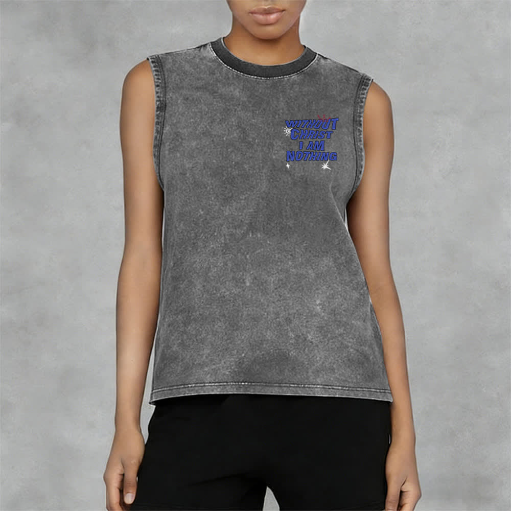 Christianartworkshop Ohne Christus bin ich nichts Unisex-Tanktop - image 18