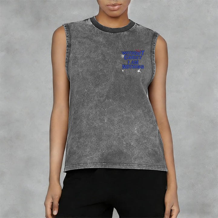 Christianartworkshop Ohne Christus bin ich nichts Unisex-Tanktop - image 18