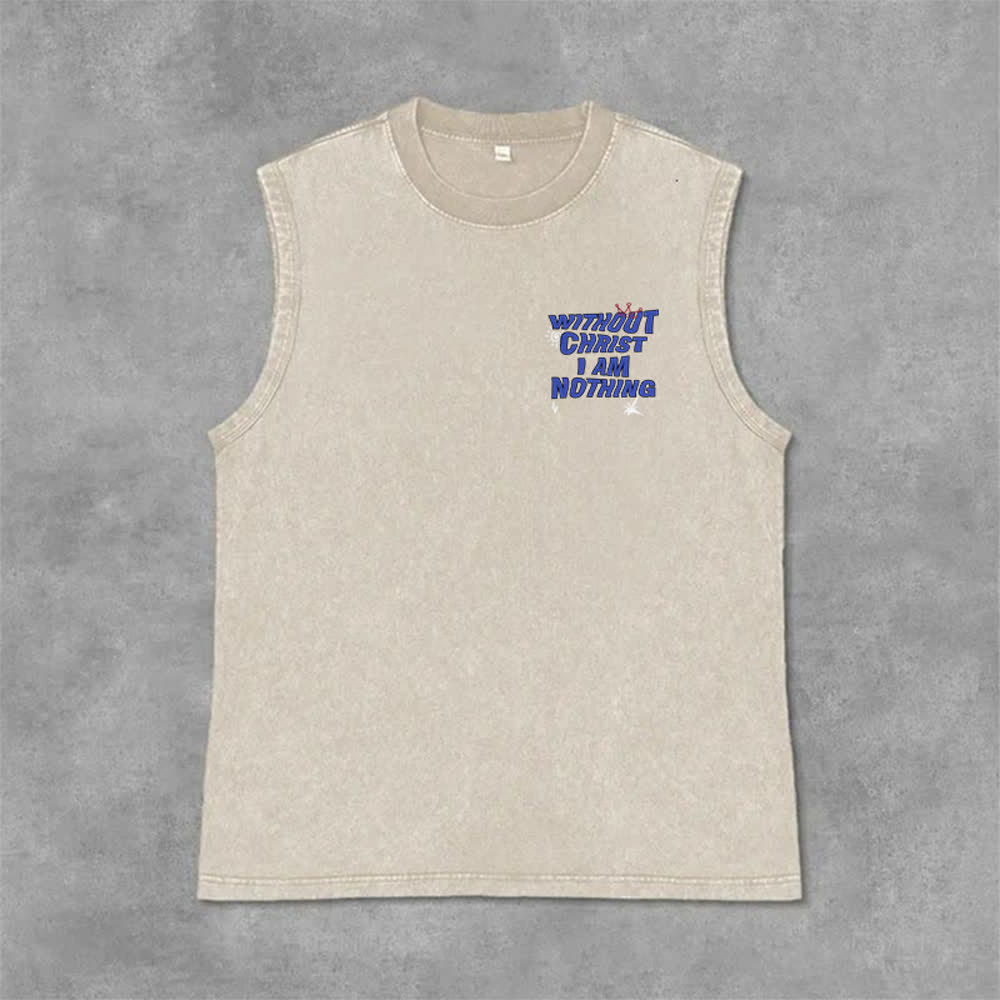 Christianartworkshop Ohne Christus bin ich nichts Unisex-Tanktop - image 5