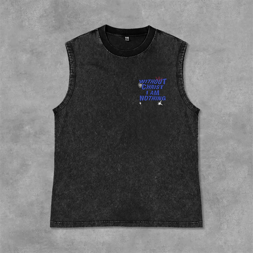 Christianartworkshop Ohne Christus bin ich nichts Unisex-Tanktop - image 13