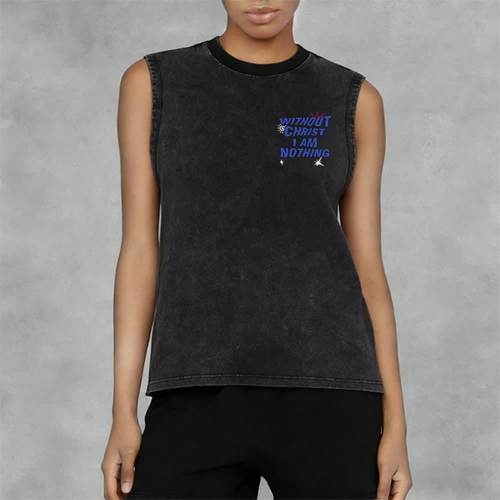 Christianartworkshop Ohne Christus bin ich nichts Unisex-Tanktop - image 11