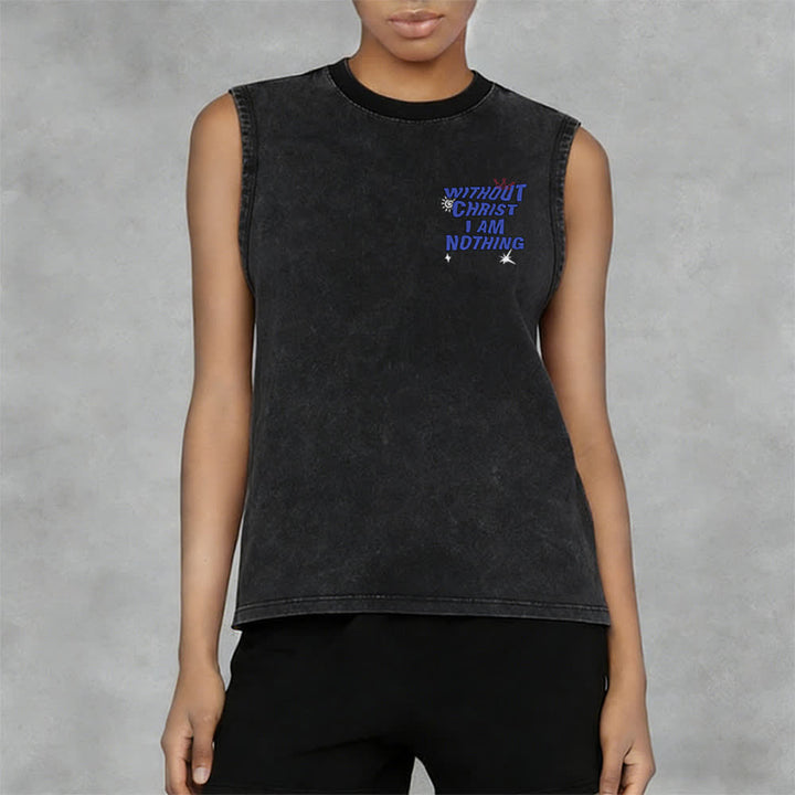 Christianartworkshop Ohne Christus bin ich nichts Unisex-Tanktop - image 11