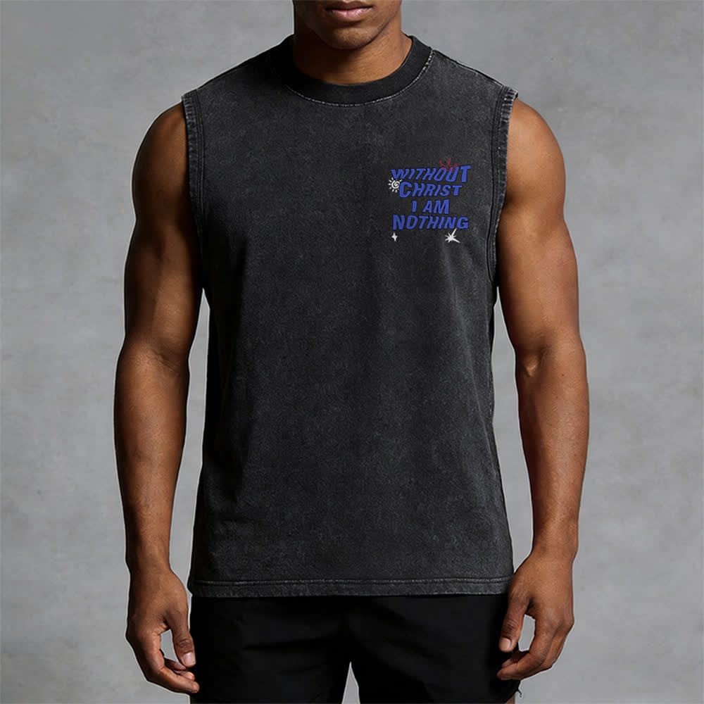 Christianartworkshop Ohne Christus bin ich nichts Unisex-Tanktop - image 9