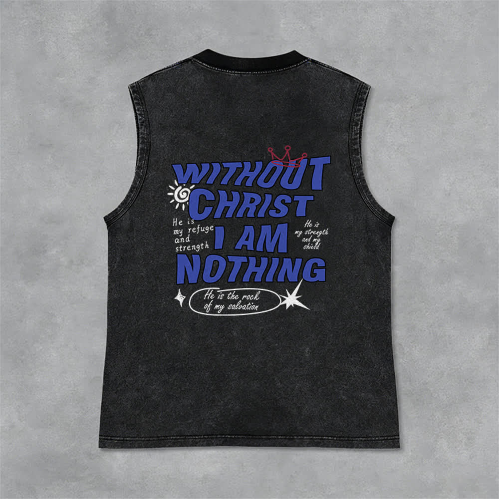 Christianartworkshop Ohne Christus bin ich nichts Unisex-Tanktop - image 12
