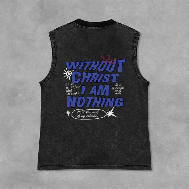 Christianartworkshop Ohne Christus bin ich nichts Unisex-Tanktop - image 12