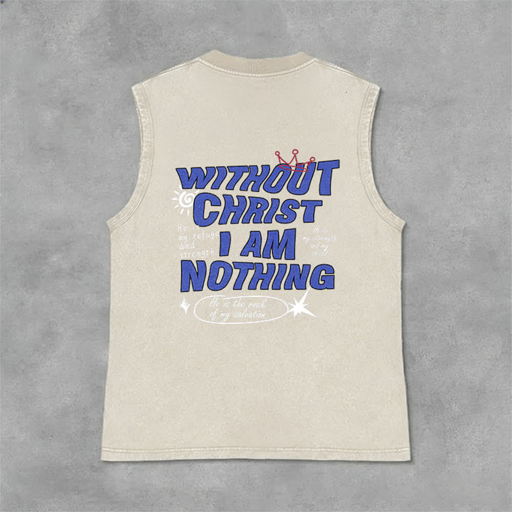 Christianartworkshop Ohne Christus bin ich nichts Unisex-Tanktop - image 6
