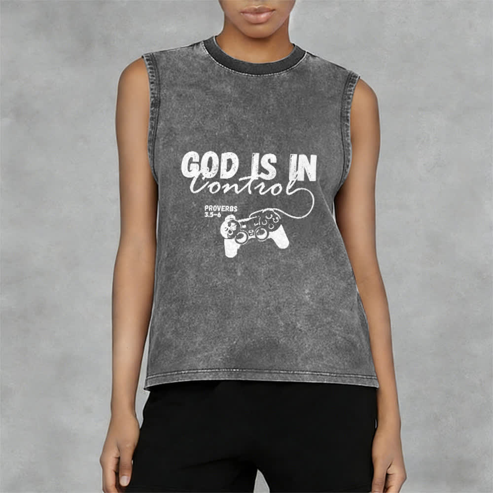 Christianartworkshop „Gott hat die Kontrolle“ Unisex-Tanktop - image 2