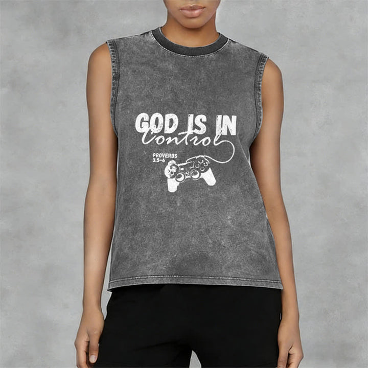Christianartworkshop „Gott hat die Kontrolle“ Unisex-Tanktop - image 2