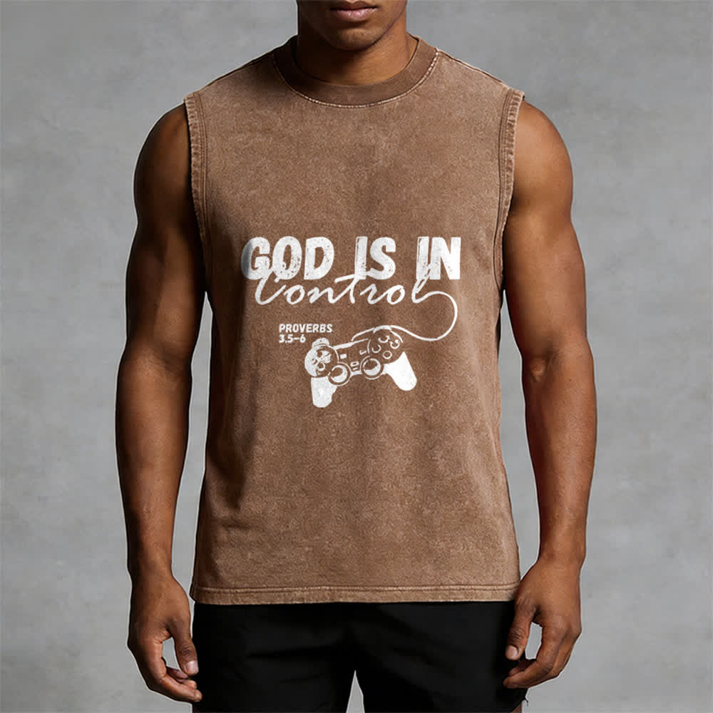 Christianartworkshop „Gott hat die Kontrolle“ Unisex-Tanktop - image 13