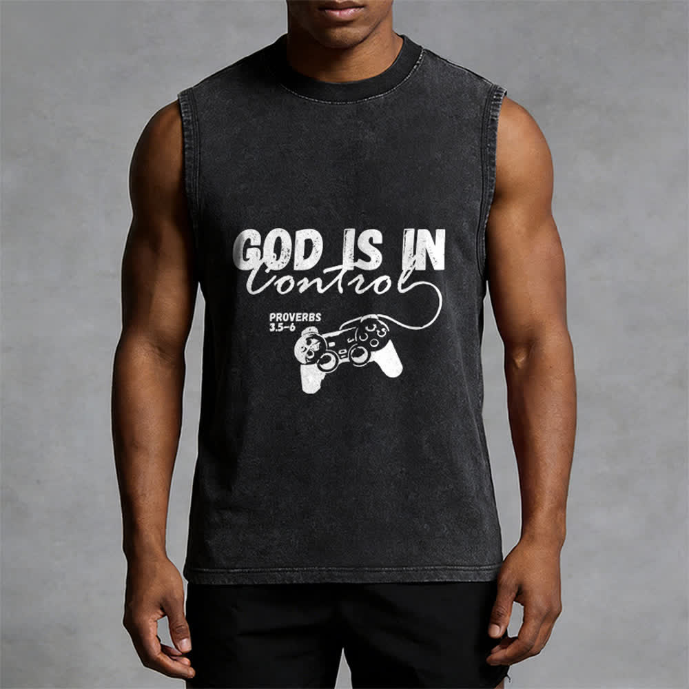 Christianartworkshop „Gott hat die Kontrolle“ Unisex-Tanktop - image 4