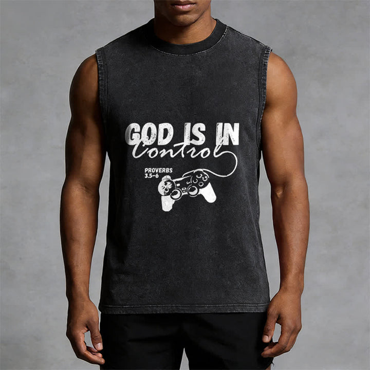 Christianartworkshop „Gott hat die Kontrolle“ Unisex-Tanktop - image 4
