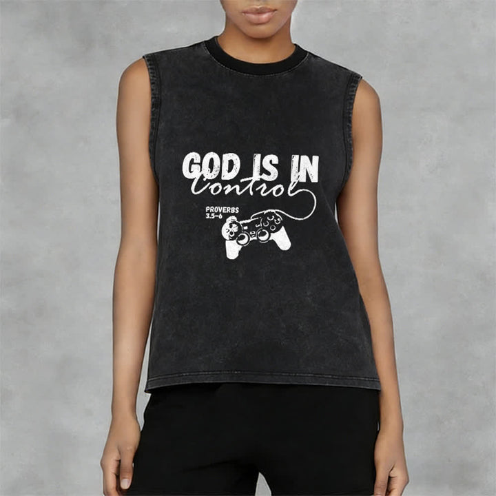 Christianartworkshop „Gott hat die Kontrolle“ Unisex-Tanktop - image 5