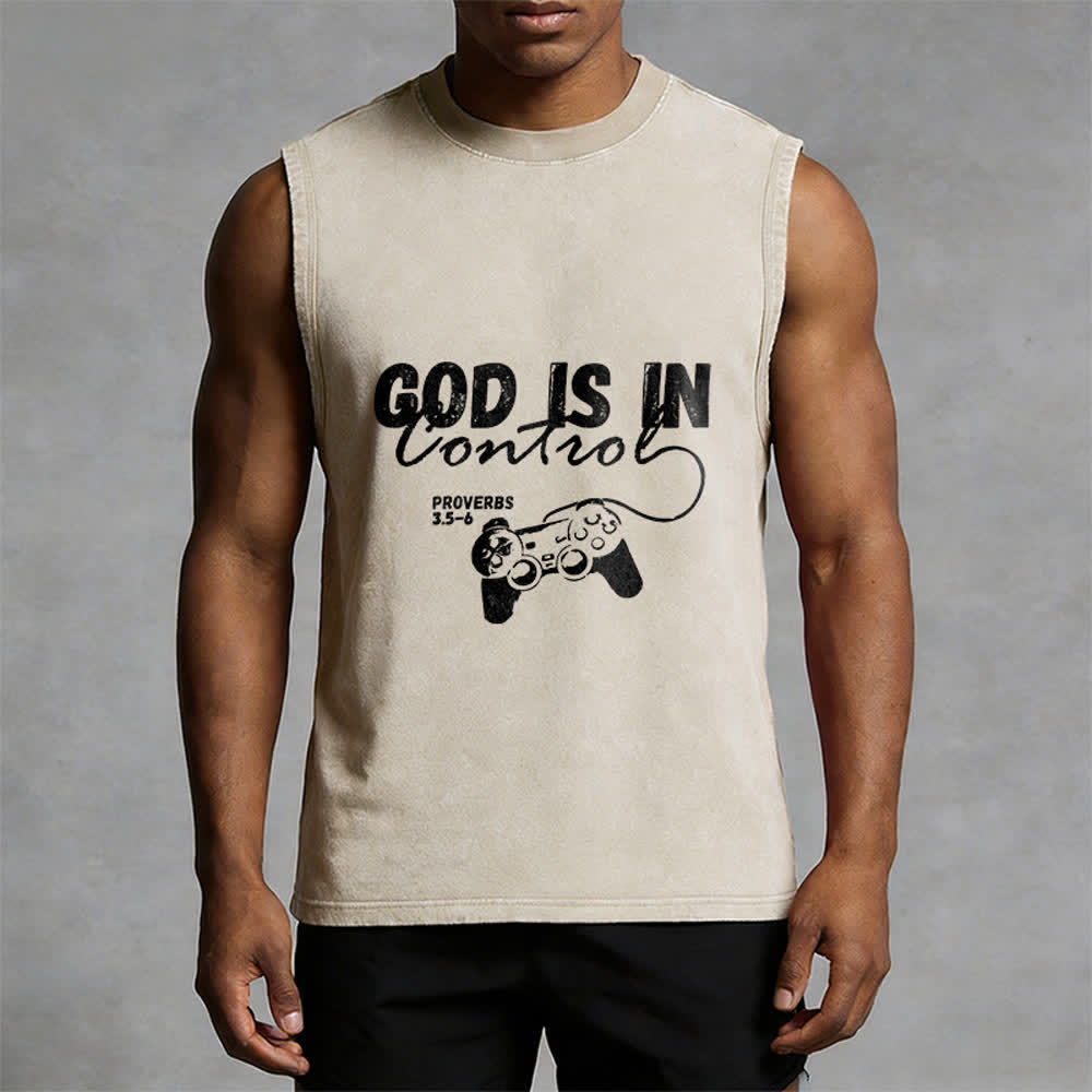 Christianartworkshop „Gott hat die Kontrolle“ Unisex-Tanktop - image 7