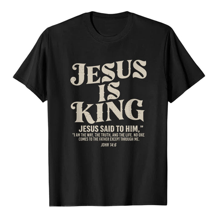 Christianartworkshop Jesus ist König – Johannes 14,6 – Premium-T-Shirt - Schwarz - 2XL - image 8
