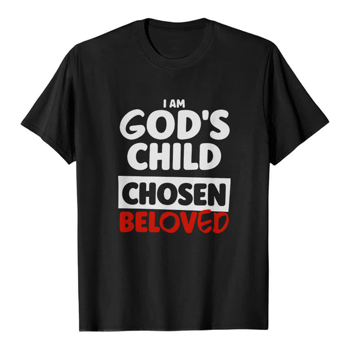 Christianartworkshop Retro-T-Shirt mit auffälliger Typografie und dem Aufdruck „God's Child“ (Premium). - Schwarz - 2XL - image 8