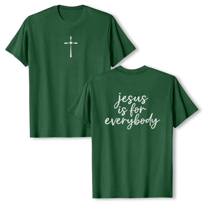 Christianartworkshop Jesus ist für alle da – Premium-T-Shirt - Dunkelgrün - 2XL - image 12