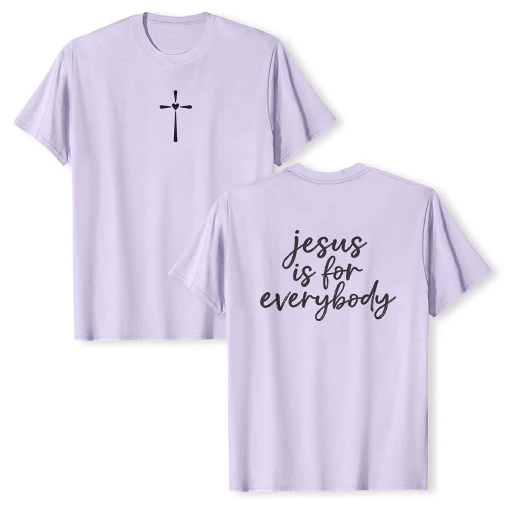 Christianartworkshop Jesus ist für alle da – Premium-T-Shirt - Lila - 2XL - image 6