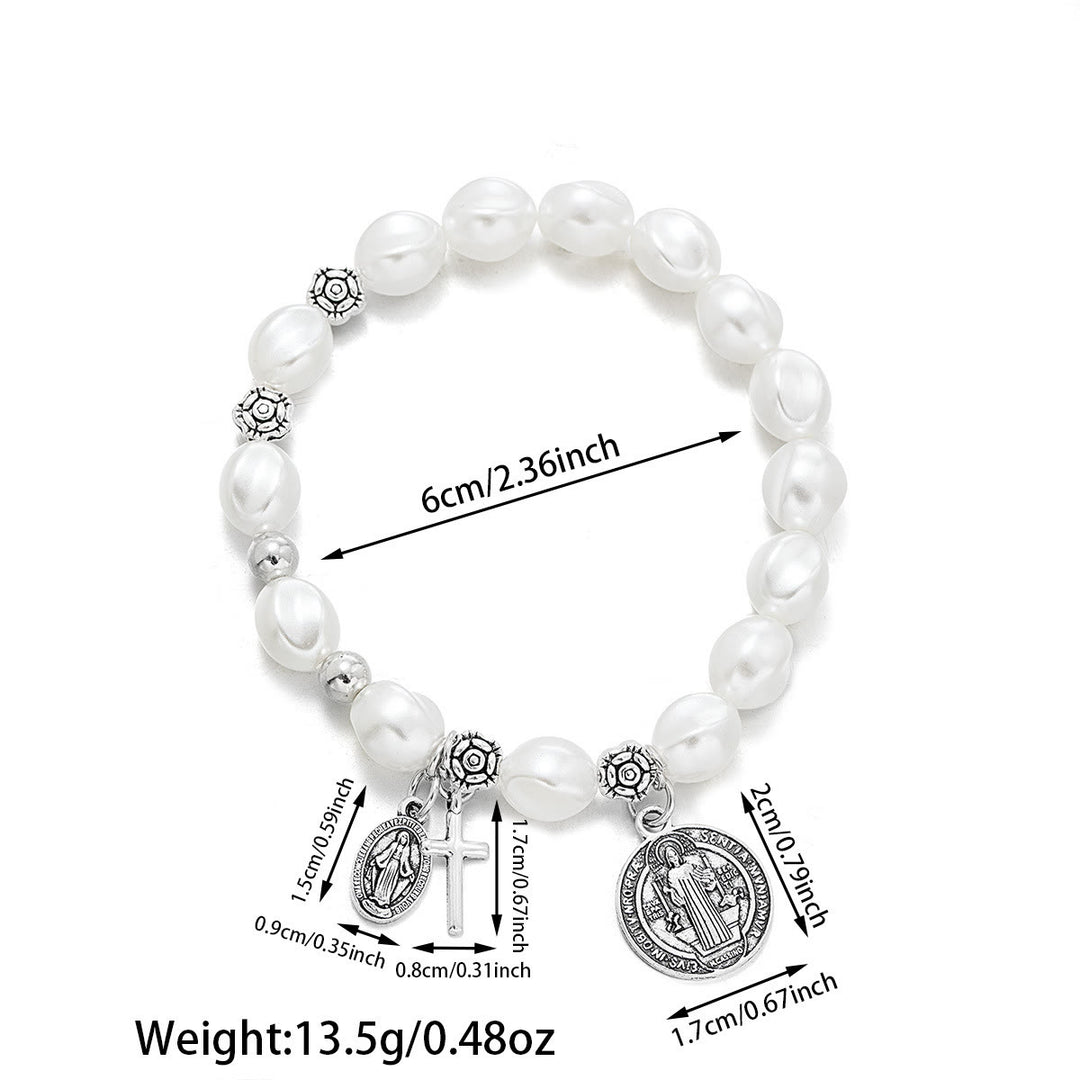 Christianartworkshop Wundertätige Medaille Unserer Lieben Frau vom Heiligen Benedikt Armband - image 10