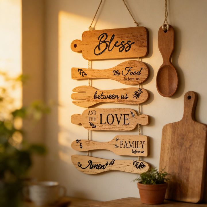 Christianartworkshop Rustikale Wandbilder aus Holz mit Segenssprüchen in vier Stilen: Ein Symbol für familiären Glauben und Gemeinschaft - image 9