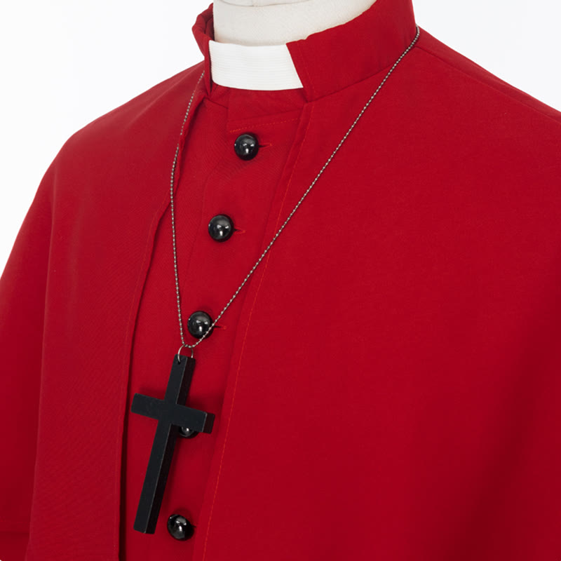 Christianartworkshop Mehrfarbige zeremonielle römische Soutane-Kassock: Ästhetik mittelalterlicher Priester - image 18