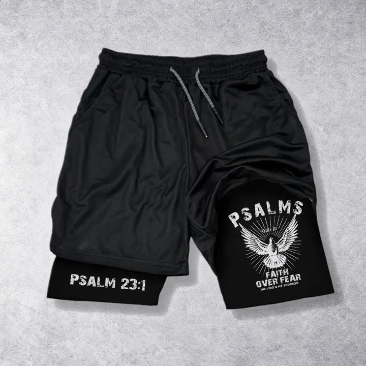 Christianartworkshop Psalm 23:1 Glaube statt Furcht Eagle Performance Shorts - image 16