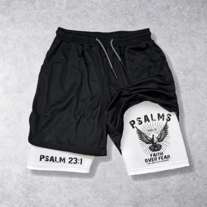 Christianartworkshop Psalm 23:1 Glaube statt Furcht Eagle Performance Shorts - image 4