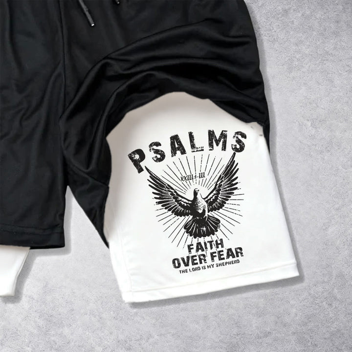 Christianartworkshop Psalm 23:1 Glaube statt Furcht Eagle Performance Shorts - image 3