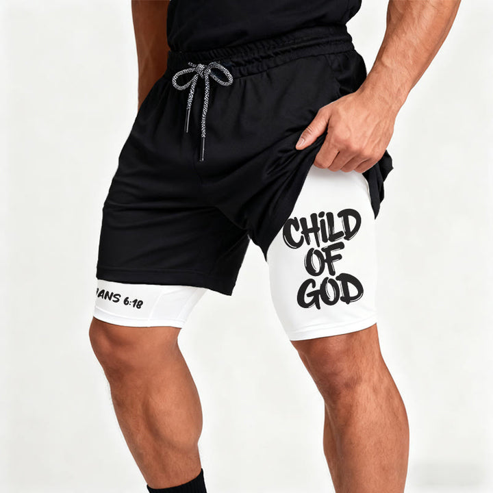 Christianartworkshop 2 Korinther 6,18 Kind Gottes Performance Shorts - image 10