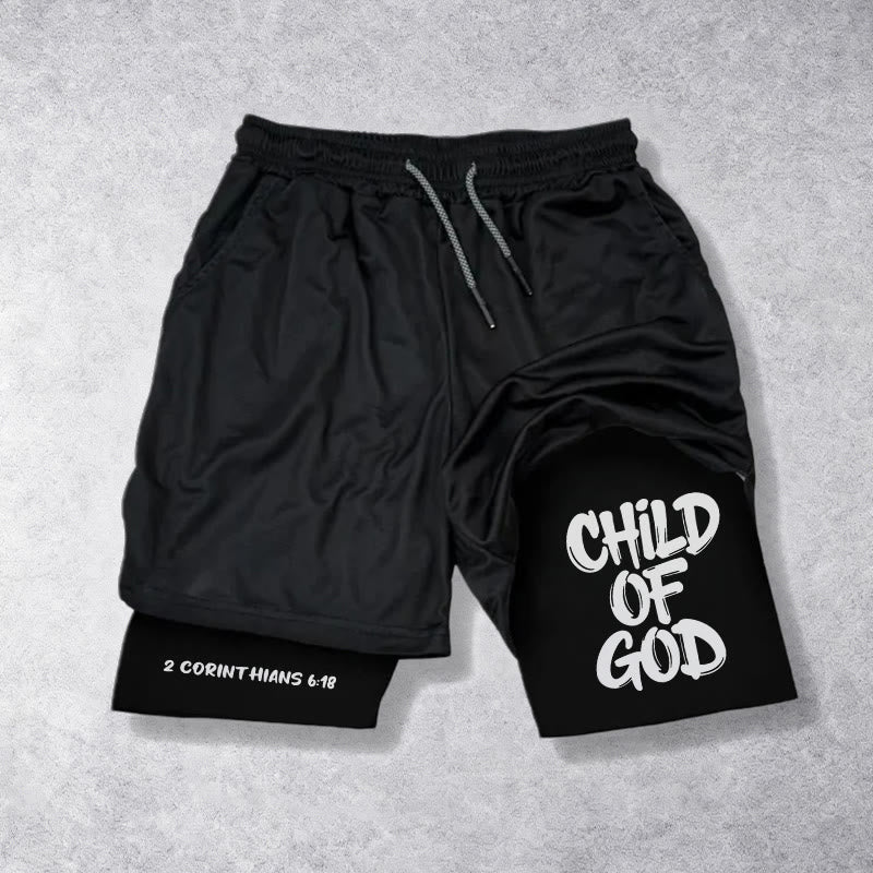 Christianartworkshop 2 Korinther 6,18 Kind Gottes Performance Shorts - image 3