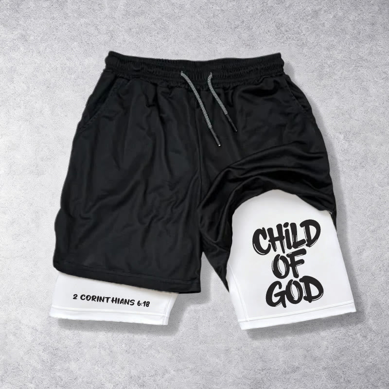 Christianartworkshop 2 Korinther 6,18 Kind Gottes Performance Shorts - image 16