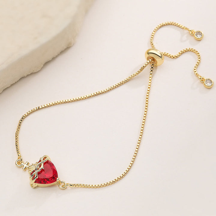 Christianartworkshop Elegantes Armband zur Verehrung des Heiligen Herzens: Verkörperung der Liebe Christi und seiner spirituellen Stärke - F - image 6
