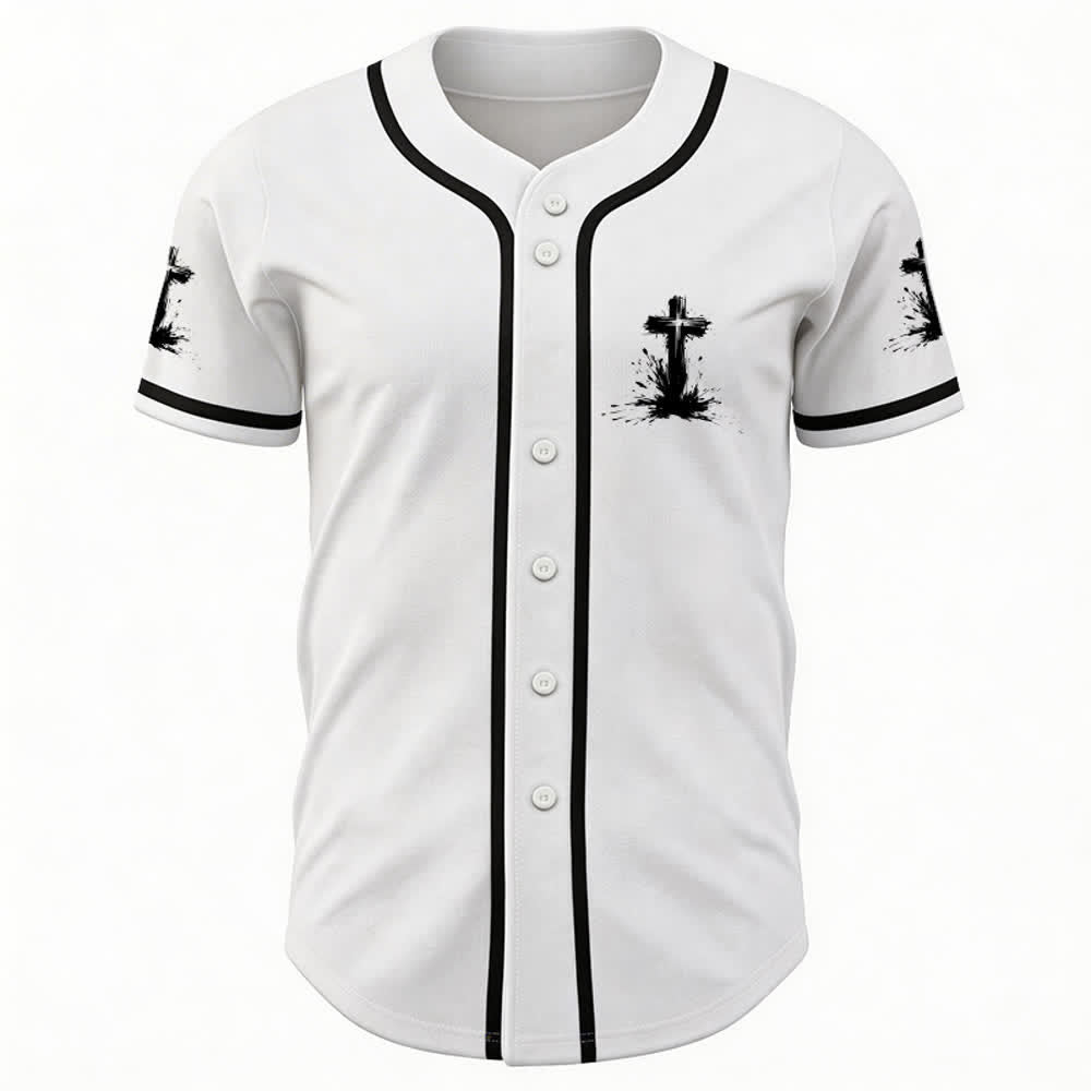 Christianartworkshop Nicht alle Superhelden tragen Umhänge Ein Kreuz Unisex Baseballtrikot - image 6