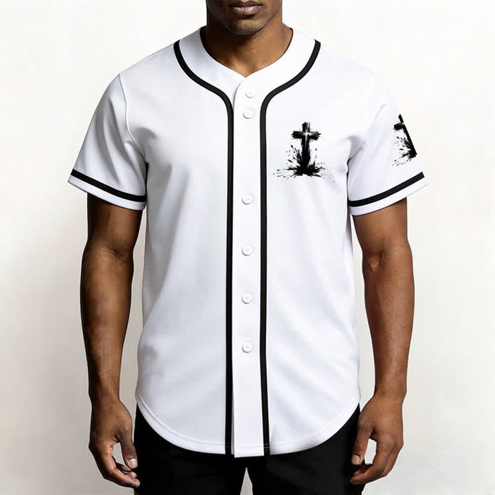Christianartworkshop Nicht alle Superhelden tragen Umhänge Ein Kreuz Unisex Baseballtrikot - image 2