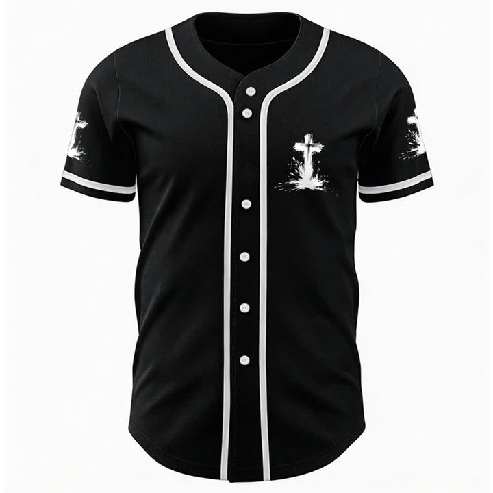 Christianartworkshop Nicht alle Superhelden tragen Umhänge Ein Kreuz Unisex Baseballtrikot - image 9