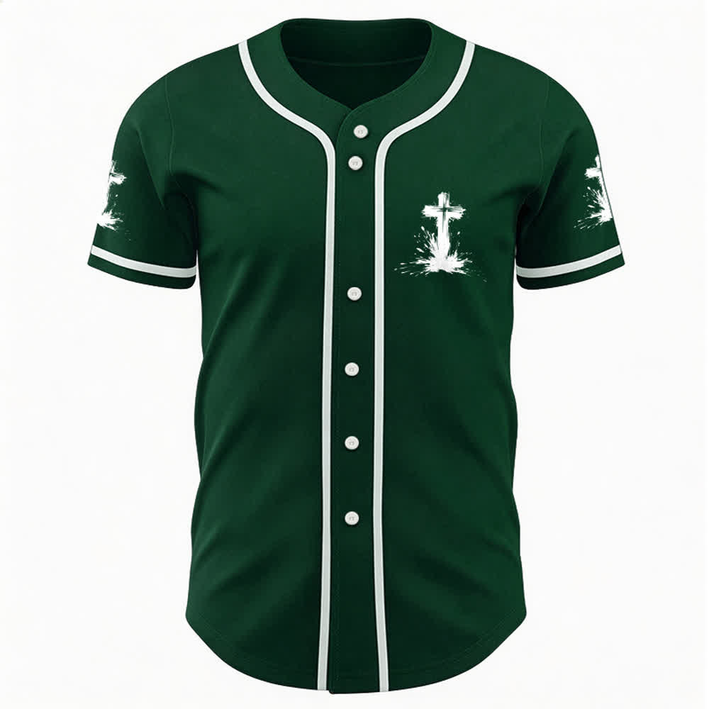 Christianartworkshop Nicht alle Superhelden tragen Umhänge Ein Kreuz Unisex Baseballtrikot - image 24