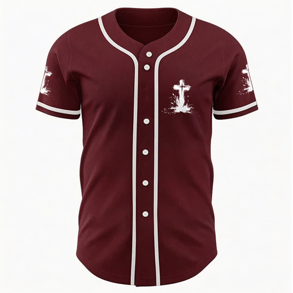 Christianartworkshop Nicht alle Superhelden tragen Umhänge Ein Kreuz Unisex Baseballtrikot - image 15