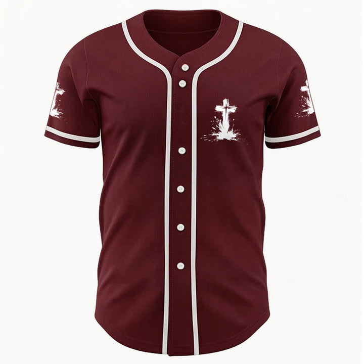 Christianartworkshop Nicht alle Superhelden tragen Umhänge Ein Kreuz Unisex Baseballtrikot - image 15