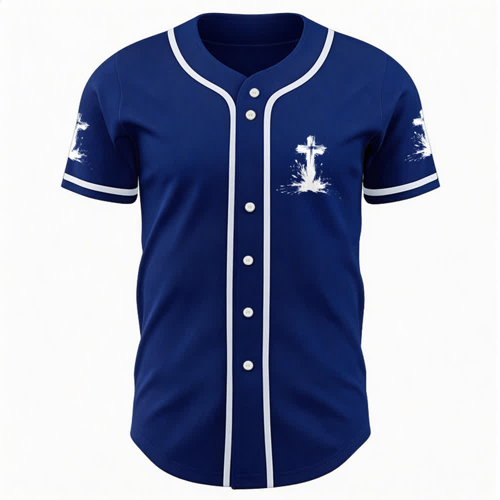 Christianartworkshop Nicht alle Superhelden tragen Umhänge Ein Kreuz Unisex Baseballtrikot - image 21