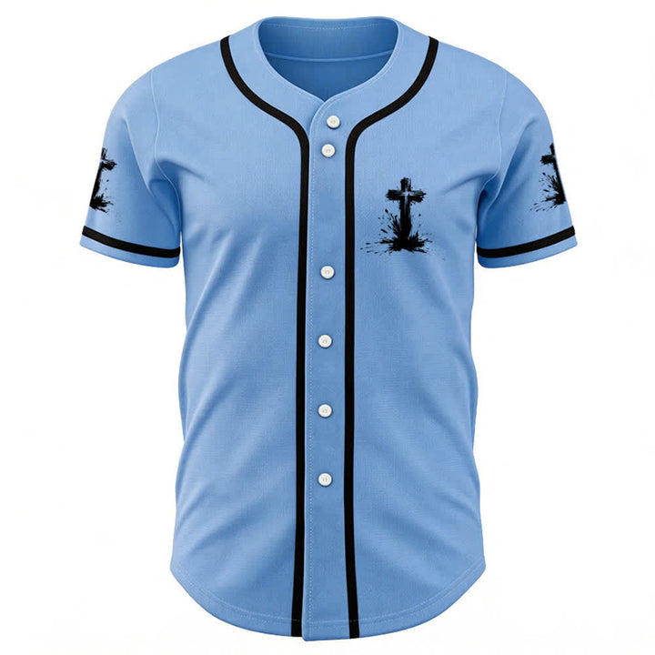 Christianartworkshop Nicht alle Superhelden tragen Umhänge Ein Kreuz Unisex Baseballtrikot - image 18