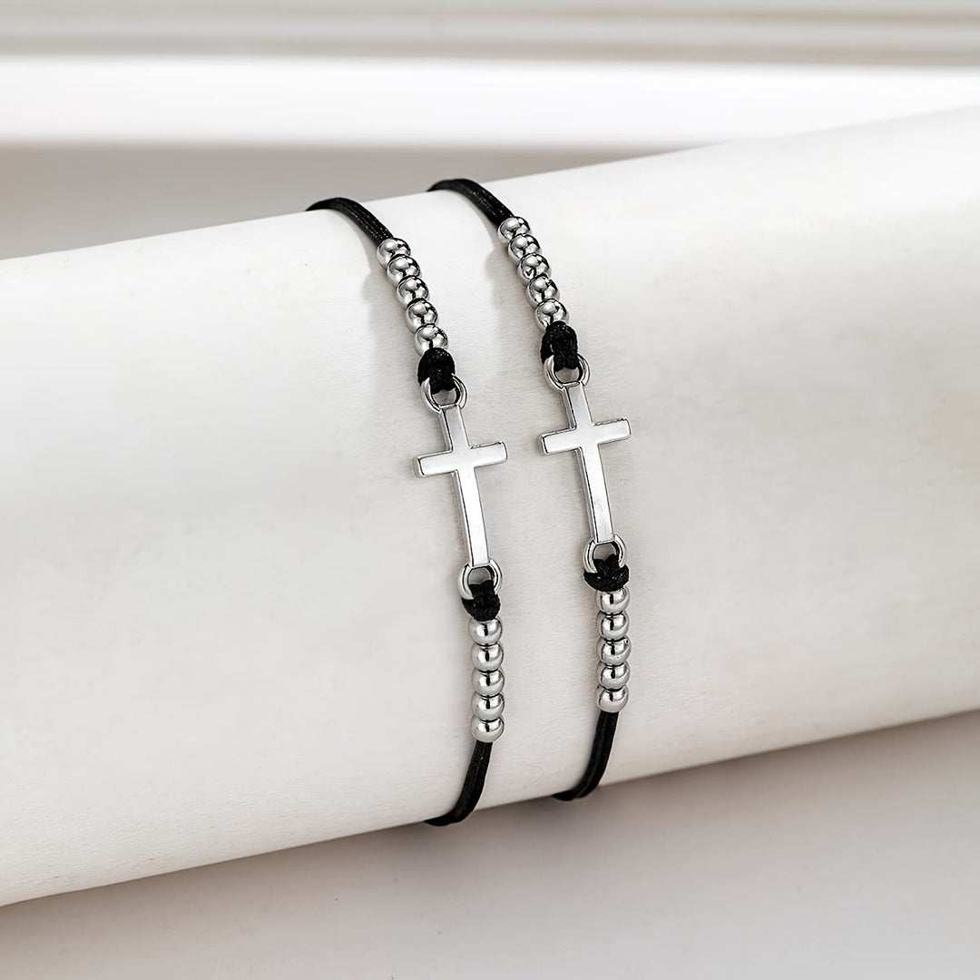 Christianartworkshop Aufwendig gearbeitetes Perlenarmband mit Kreuzmuster: Gewebt aus Glaube, Anmut und unerschütterlicher Liebe - image 4