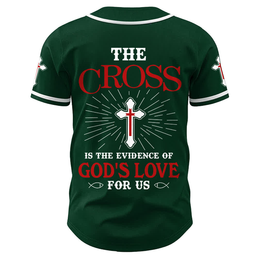 Christianartworkshop Das Kreuz ist der Beweis für Gottes Liebe Unisex-Baseballtrikot - image 26