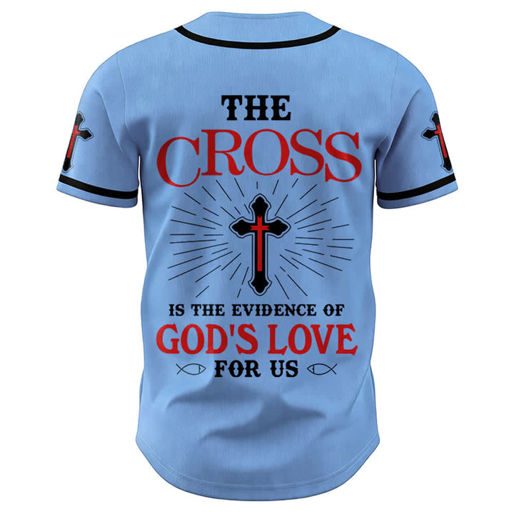 Christianartworkshop Das Kreuz ist der Beweis für Gottes Liebe Unisex-Baseballtrikot - image 20