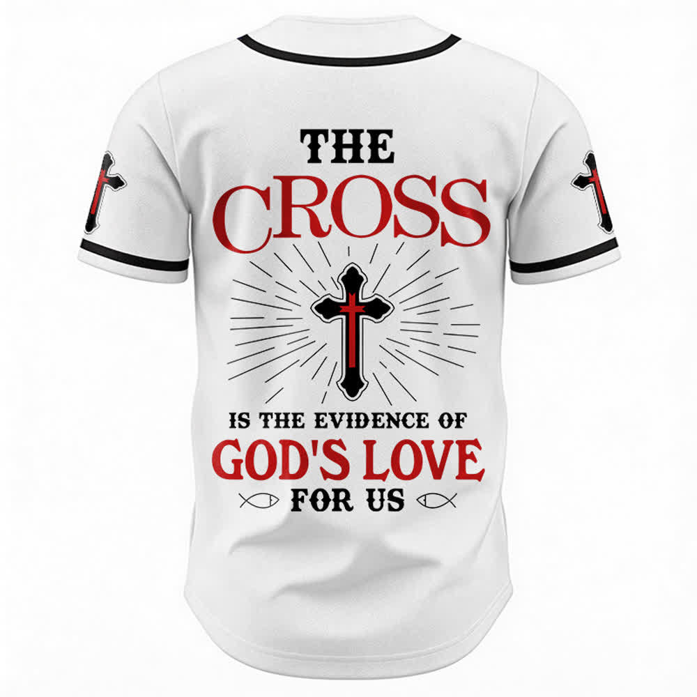 Christianartworkshop Das Kreuz ist der Beweis für Gottes Liebe Unisex-Baseballtrikot - image 8